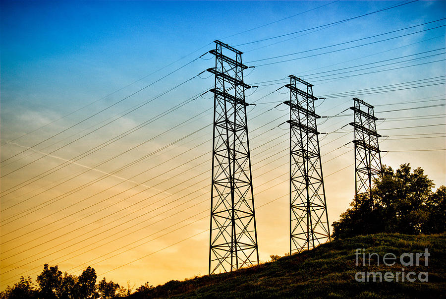 Electrical Photograph - Power lines #2 by Amy Cicconi