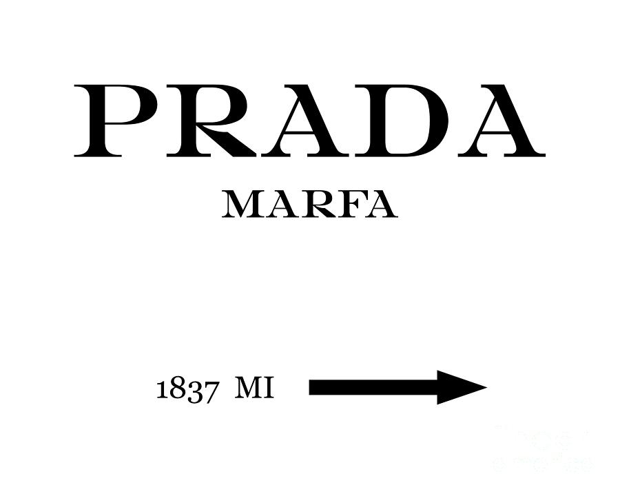 Prada Digital Art - Prada Marfa Mileage Distance by Edit Voros Prada Digital Art - Prada Marfa Mileage Distance by Edit Voros