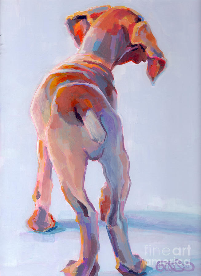 Puppy Painting - Precocious by Kimberly Santini