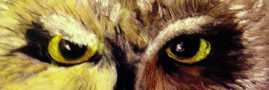 Owl Pastel - Predator Pastel #2 by Antonia Citrino
