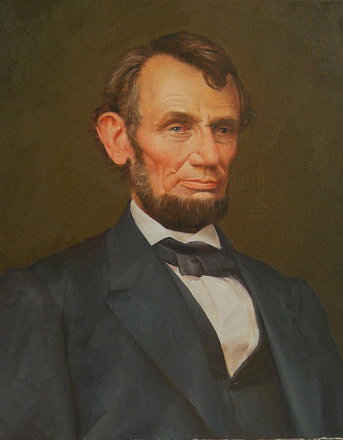 President Abraham Lincoln  Digital Art by MotionAge Designs