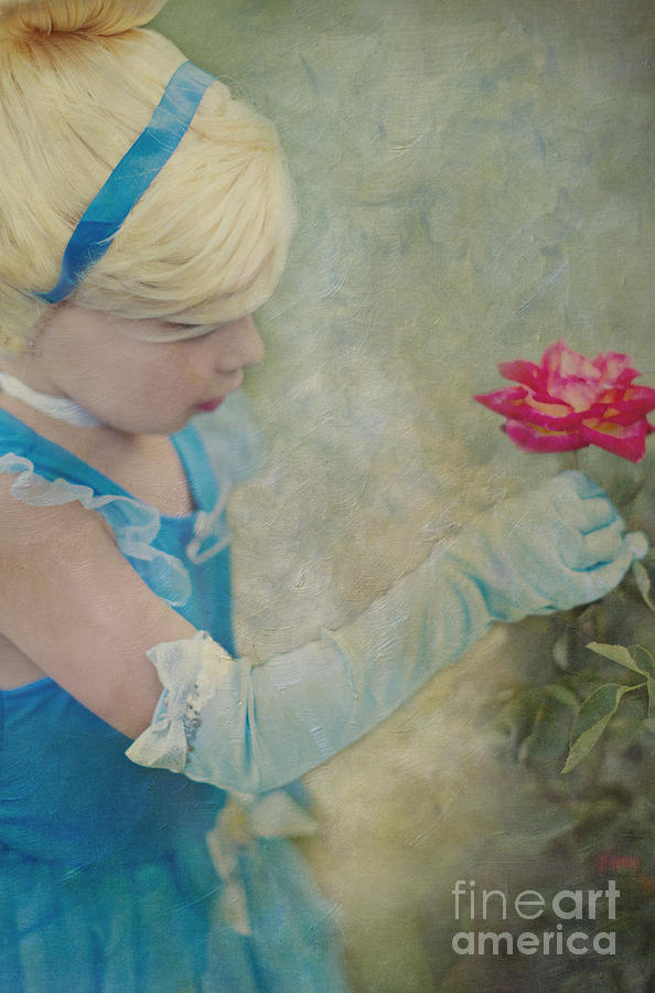 Princess Girl in Rose Garden Digital Art by Susan Gary