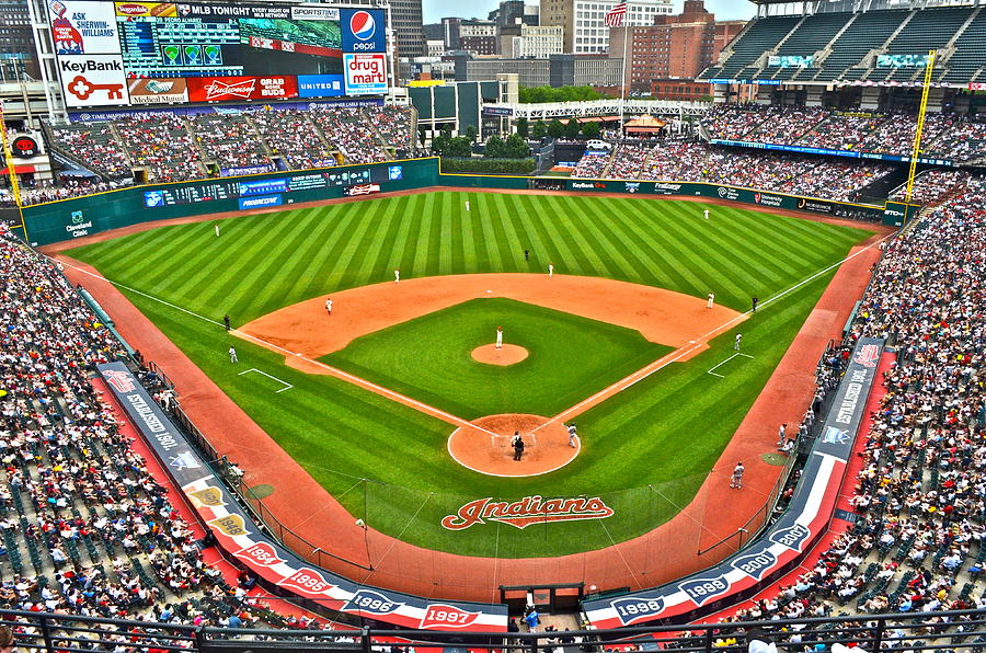 Cleveland Photograph - Progressive Field by Frozen in Time Fine Art Photography