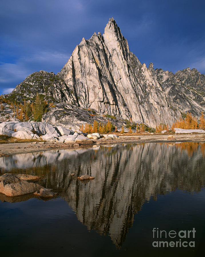 Prusik Peak Reflection In Gnome Tarn #2 Photograph by Tracy Knauer