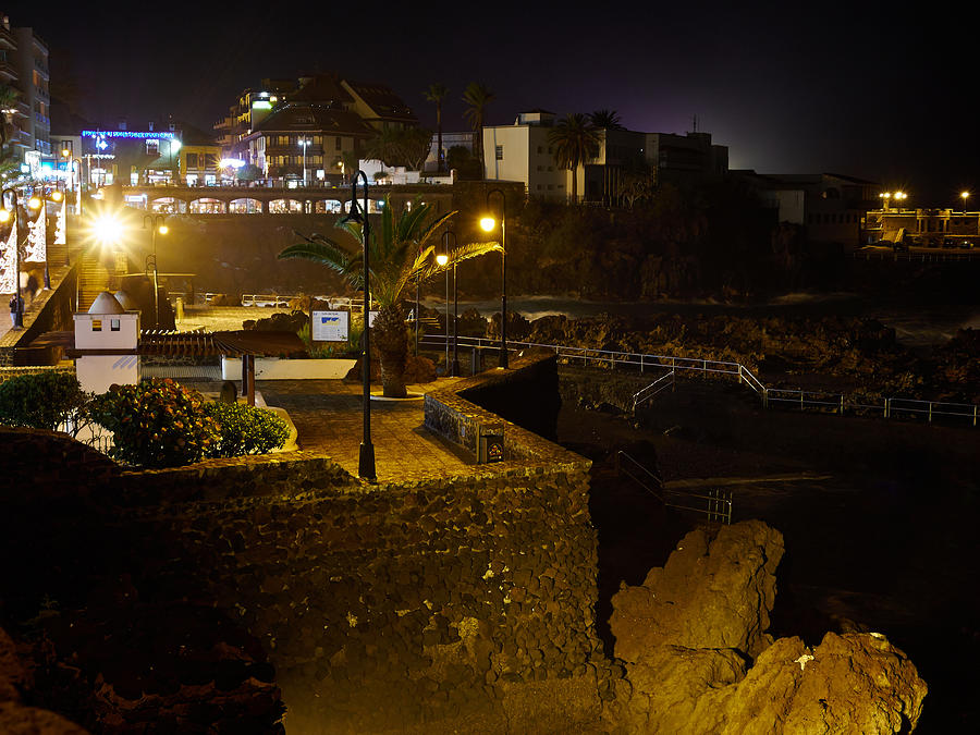 Puerto de la Cruz by night #6 Photograph by Jouko Lehto