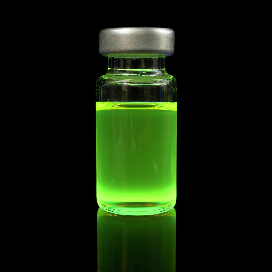 Quantum Dot Sample Under Uv Light #2 Photograph by Science Photo Library
