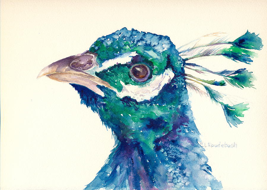 Bird Painting - Que Pasa? #2 by Cynthia Roudebush