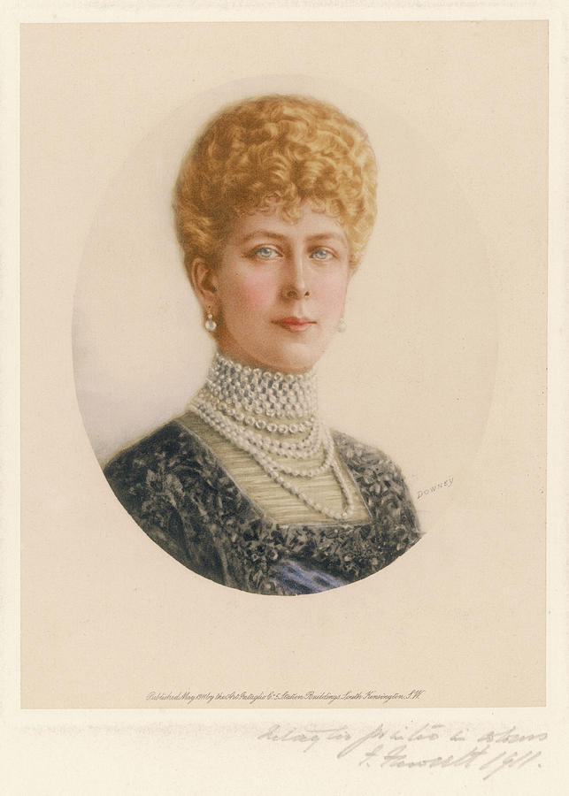 Queen Drawing - Queen Mary (1867 - 1953) Wife Of George #2 by Mary Evans Picture Library