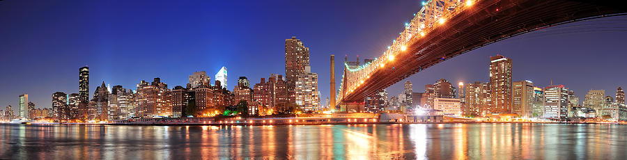 Queensboro Bridge and Manhattan #2 Photograph by Songquan Deng