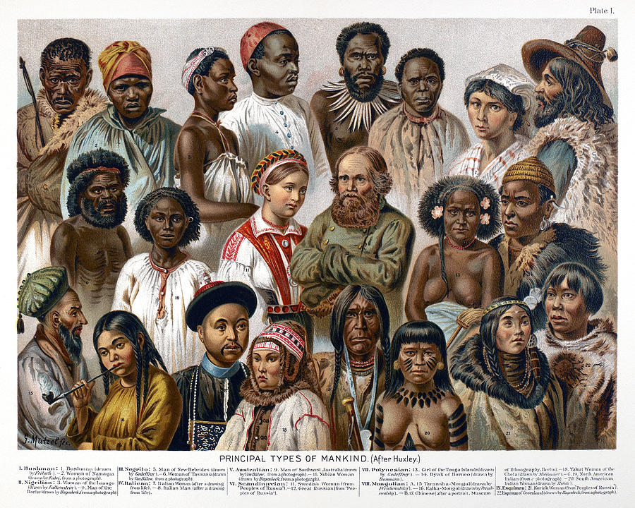 Racial Types 19th Century Photograph By Granger Pixels