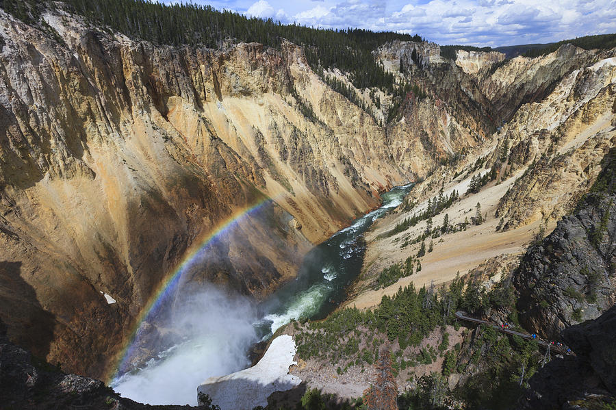 Rainbow At Lower Falls In Grand Canyon #2 Photograph by Duncan Usher