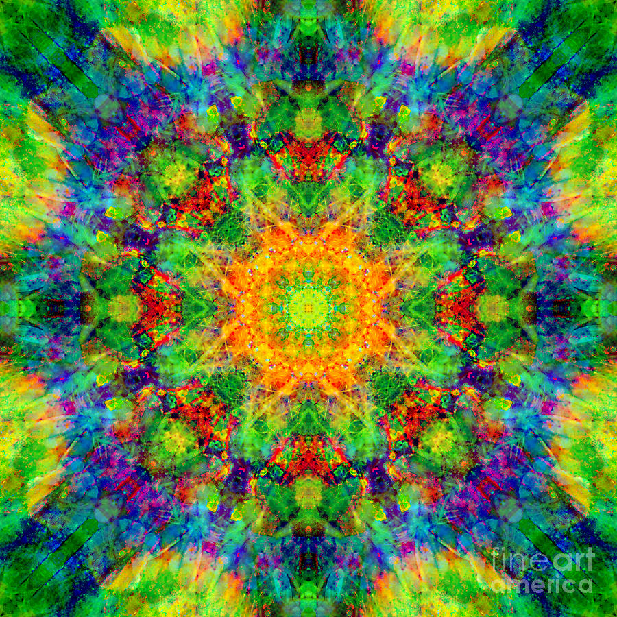 Rainbow Sun Cosmos Mandala Digital Art by Susan Bloom - Fine Art America