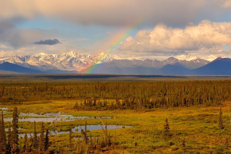 Rainbow Over Alaska Range Photograph