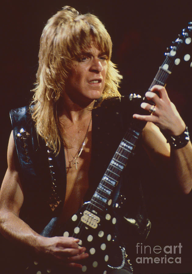 Randy Rhoads at The Cow Palace in San Francisco - 1st Concert of The Diary Tour Photograph by Daniel Larsen