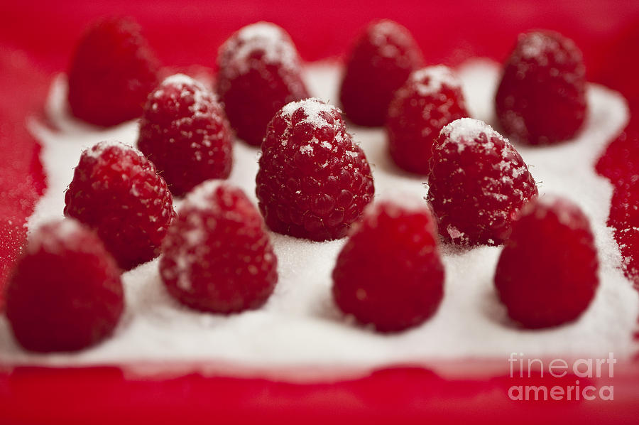 Raspberries Sprinkled With Sugar #2 Photograph by Jim Corwin