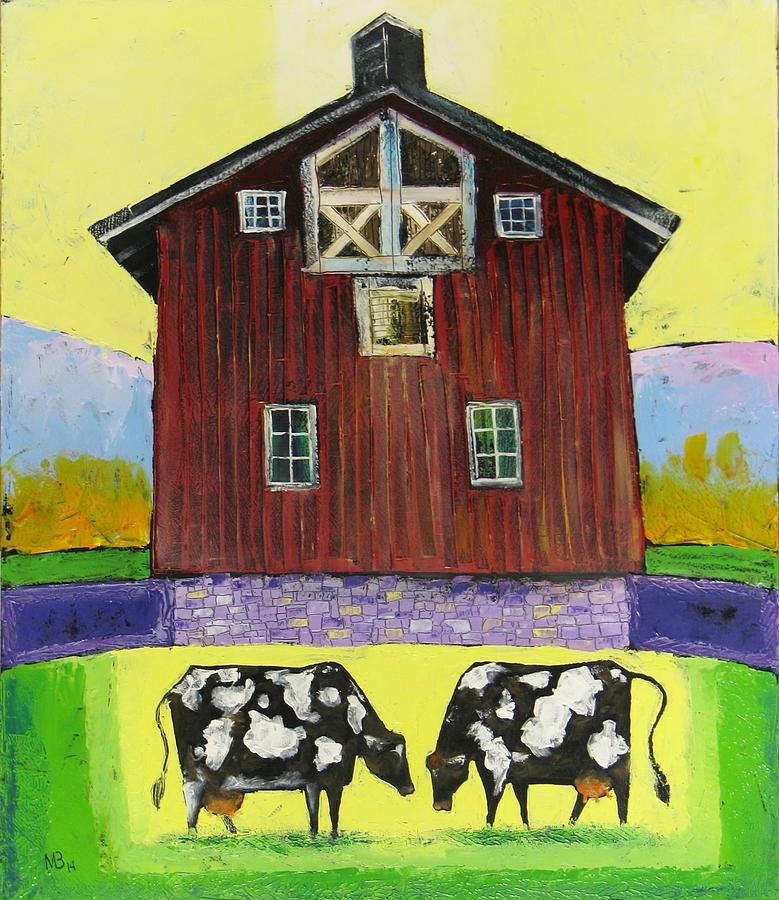 Red Barn #2 Painting by Mikhail Zarovny