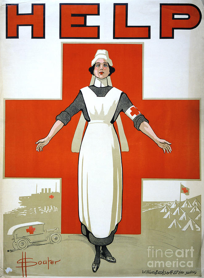RED CROSS POSTER, c1917 #2 Photograph by Granger