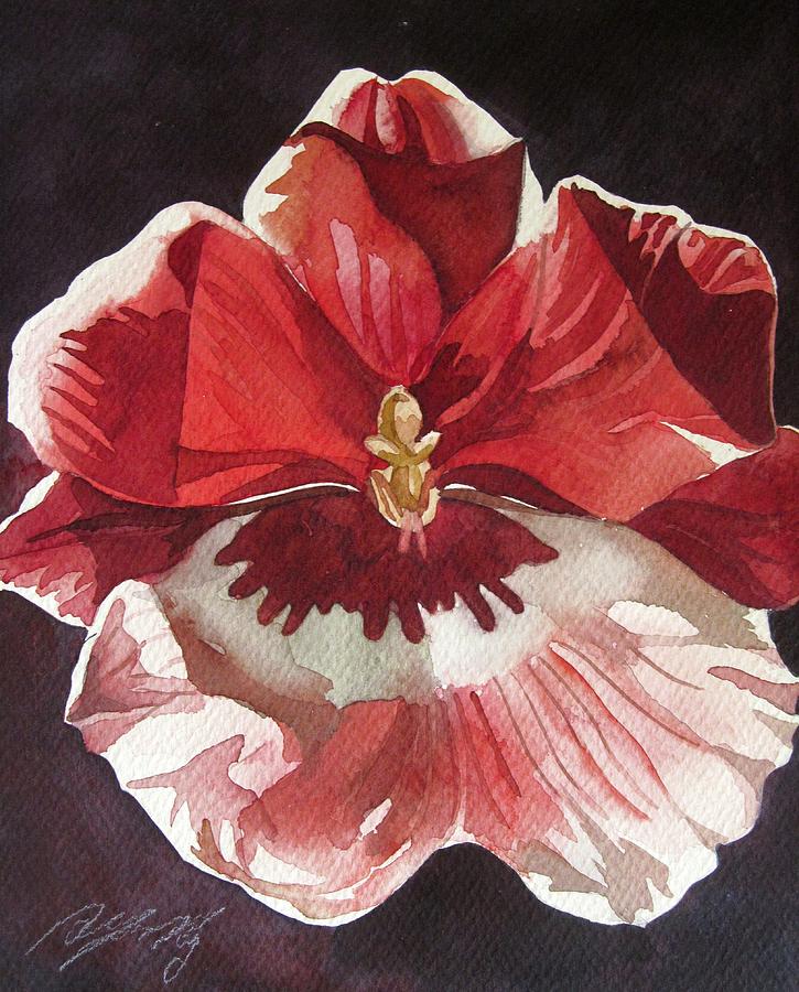 Red Oncidium Orchid #2 Painting by Alfred Ng