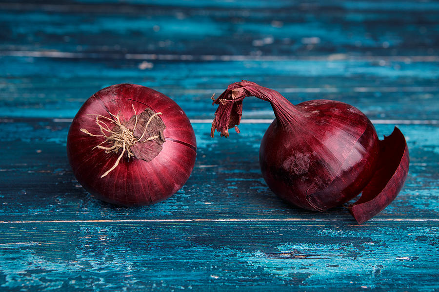 Onion Photograph - Red Onions #2 by Nailia Schwarz