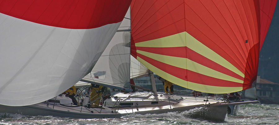 Red Sails #2 Photograph by Steven Lapkin