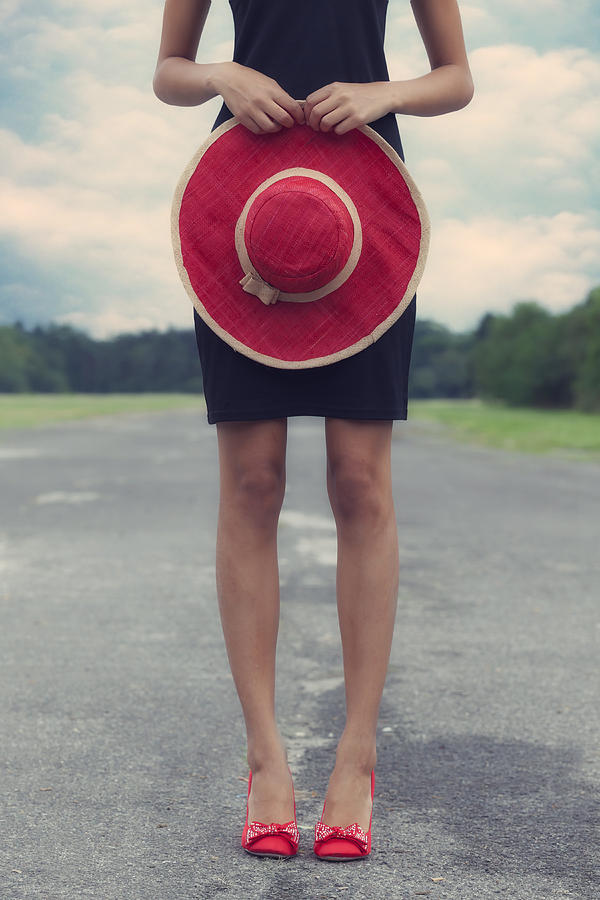 Hat Photograph - Red Sun Hat #2 by Joana Kruse
