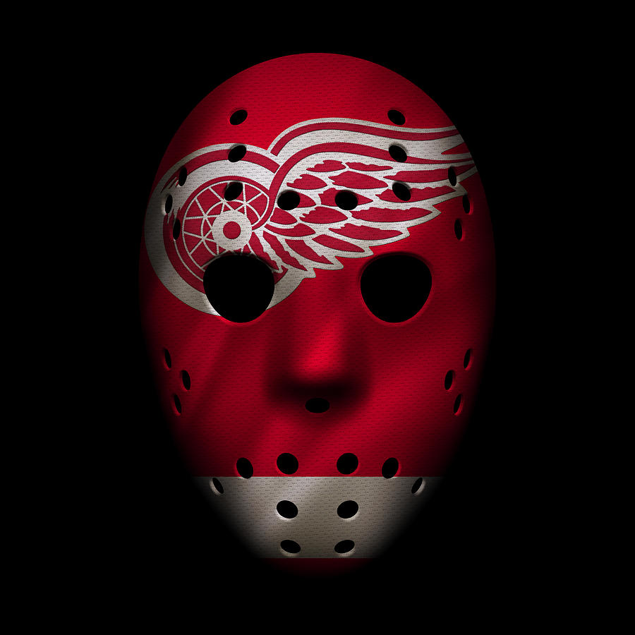 Red Wings Jersey Mask Photograph by Joe Hamilton - Fine Art America