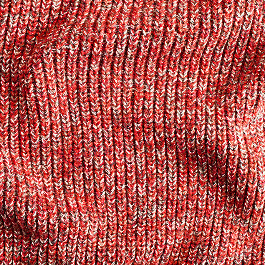 Abstract Photograph - Red wool #2 by Tom Gowanlock