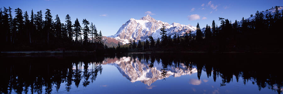North Cascades National Park Photograph - Reflection Of Mountains In A Lake, Mt #2 by Panoramic Images