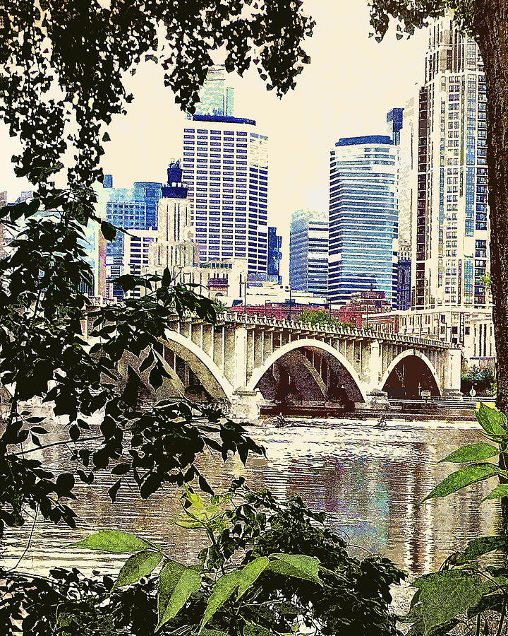 Reflections Of Minneapolis Digital Art By Susan Stone Fine Art America 