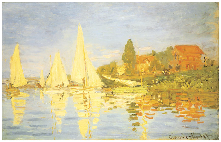 Regatta at Argenteuil Painting by Claude Monet - Fine Art America