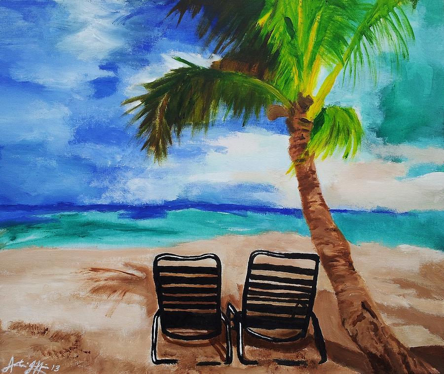 Relax And Chill Painting By Antonio Griffin - Fine Art America