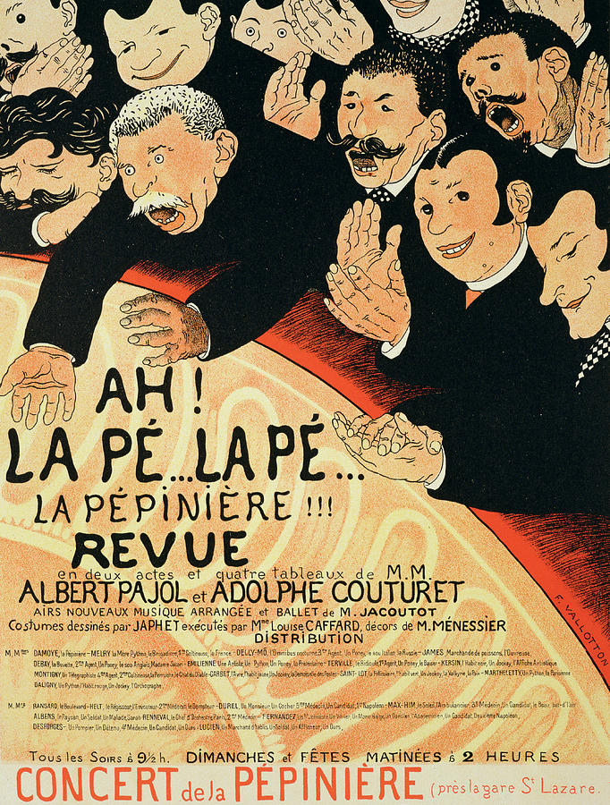 Vintage Drawing - Reproduction Of A Poster Advertising by Jules Alexandre Gruen or Grun