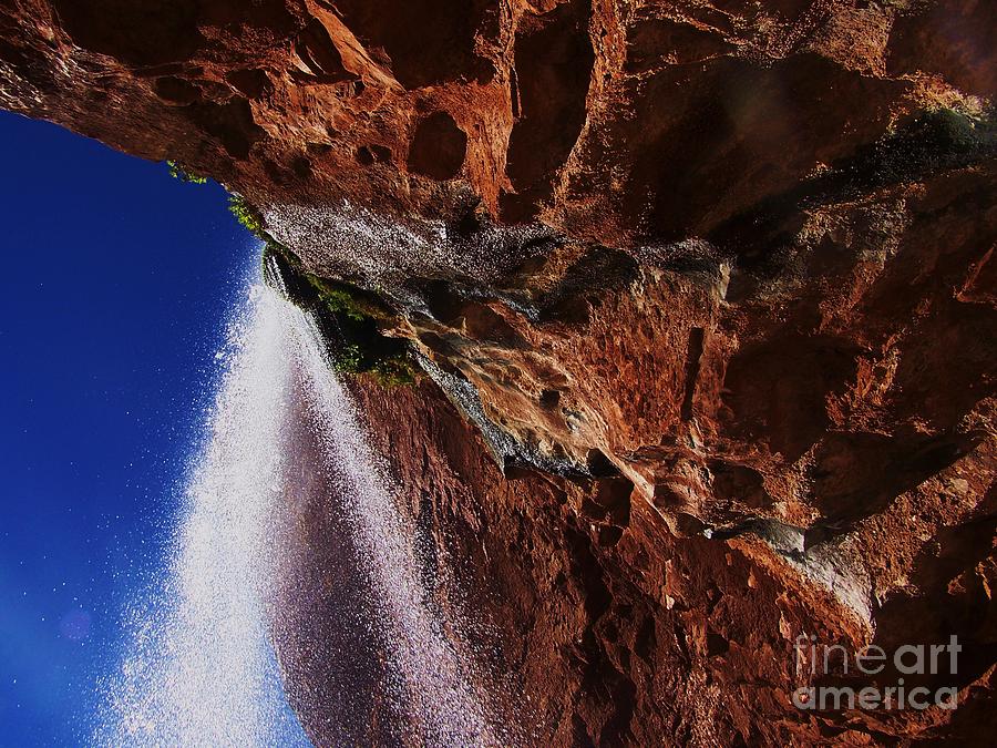 Ribbon Falls Grand Canyon Photograph by Rachel Butterfield - Pixels