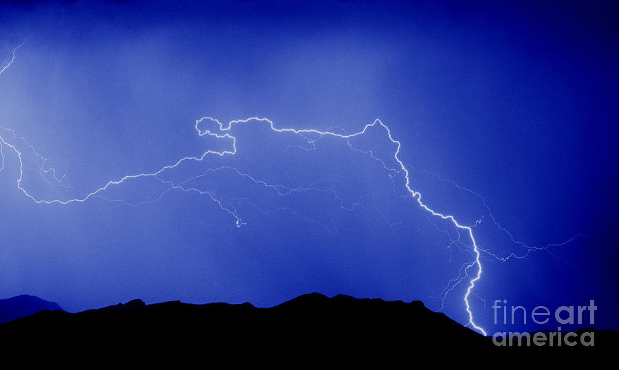 Rincon Lightning Photograph by J L Woody Wooden