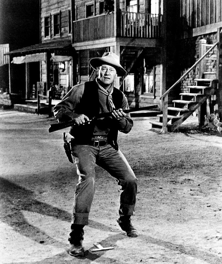 Movie Photograph - Rio Bravo, John Wayne, 1959 #2 by Everett