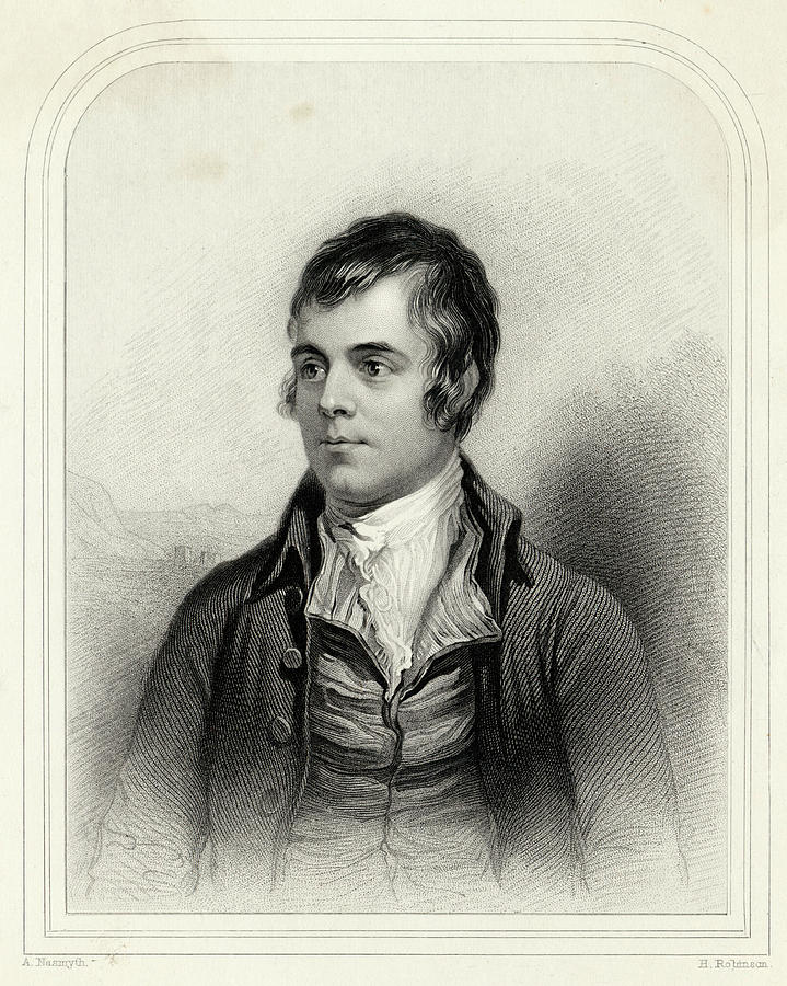 Robert Burns Scottish National Poet Drawing by Mary Evans Picture ...