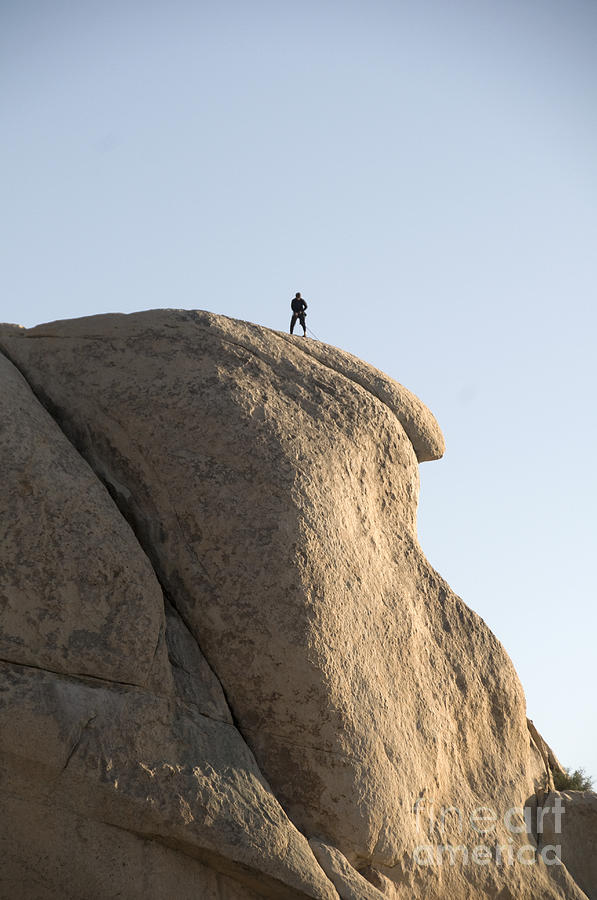 Rock Climber, Joshua Tree Np #2 Photograph by Mark Newman
