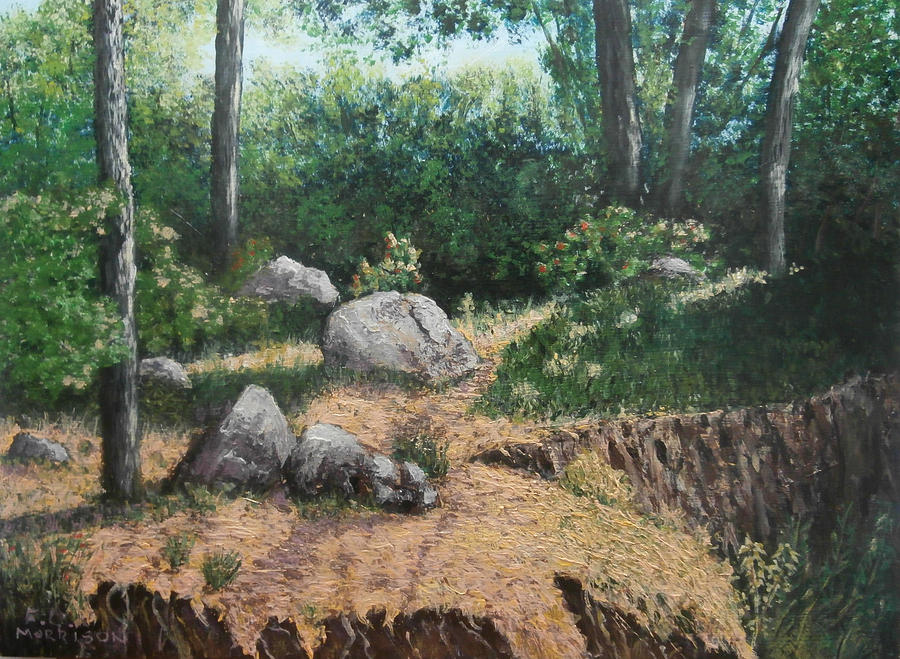 Rocks and Trees Painting by Frank Morrison