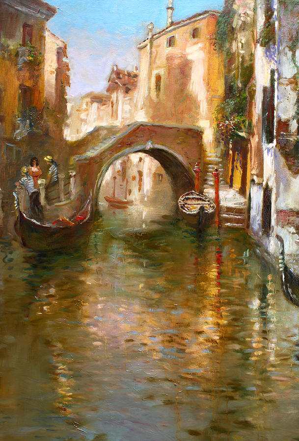 Romance Painting - Romance in Venice  by Ylli Haruni