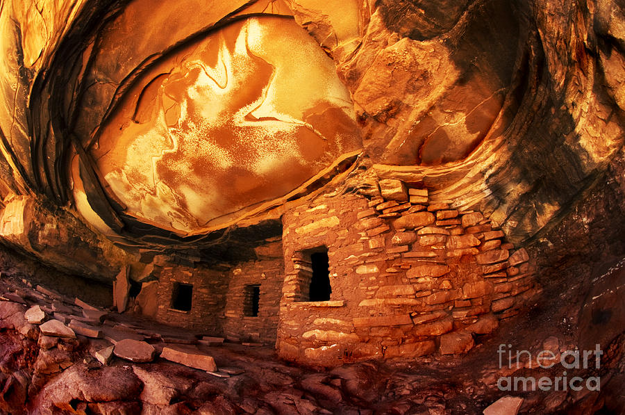 Landscape Photograph - Roof Falling In Ruin Utah #3 by Bob Christopher