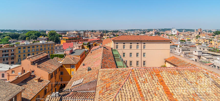 Summer Photograph - Rooftop View of Rome #2 by Amel Dizdarevic
