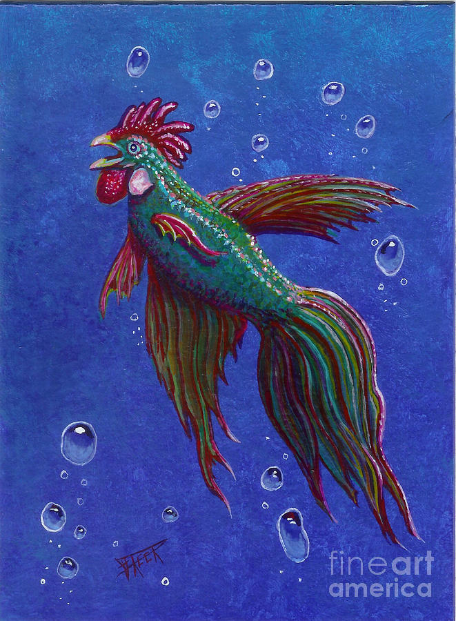 Fantasy Painting - Roosterfish I #2 by Fred-Christian Freer