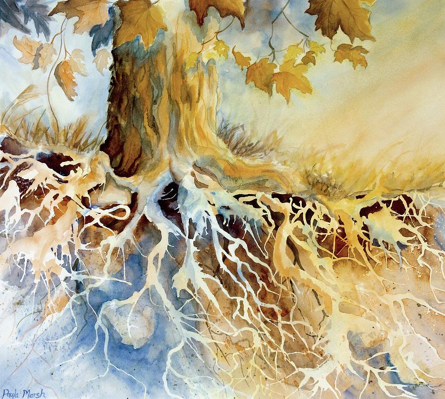 Roots Painting by Paula Marsh