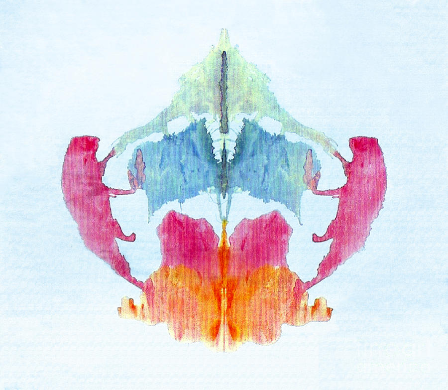 Rorschach Test Card No. 8 #2 Photograph by Science Source