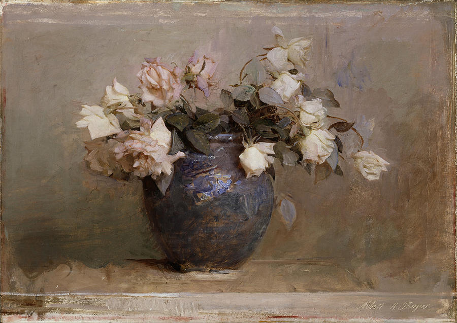 Abbott Handerson Thayer Painting - Roses #3 by Abbott Handerson Thayer