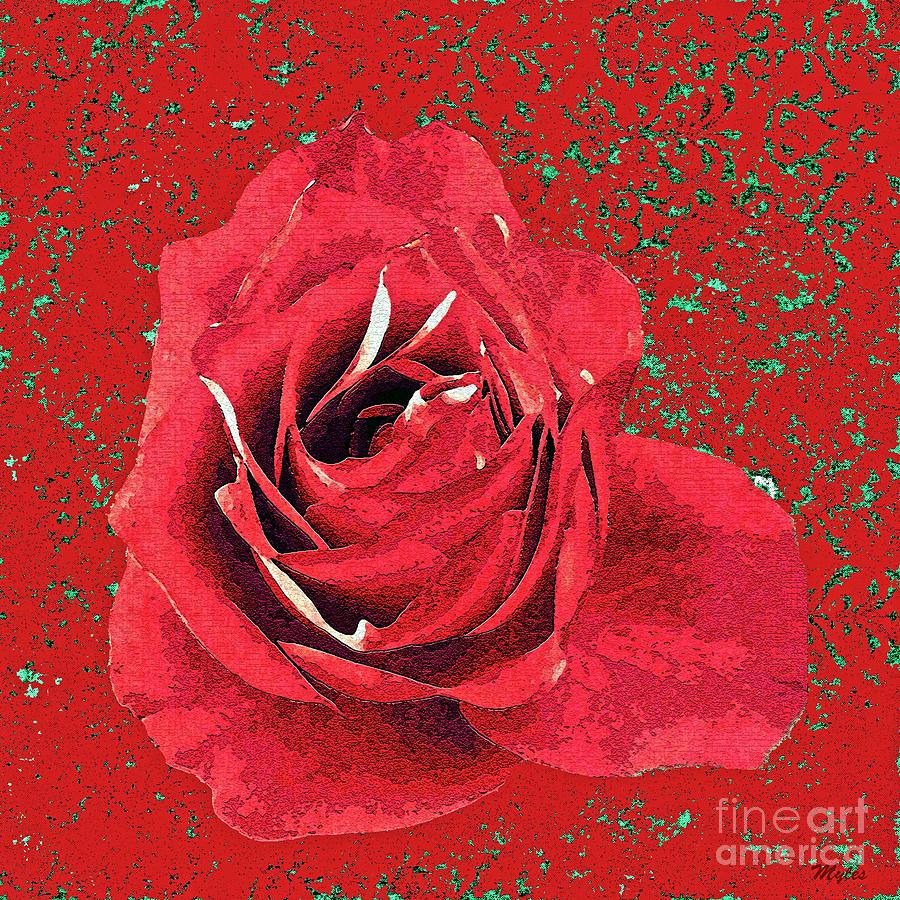 Rose Painting - Roses Are Red #2 by Saundra Myles