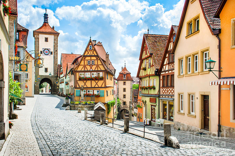 Architecture Photograph - Rothenburg ob der Tauber #2 by JR Photography