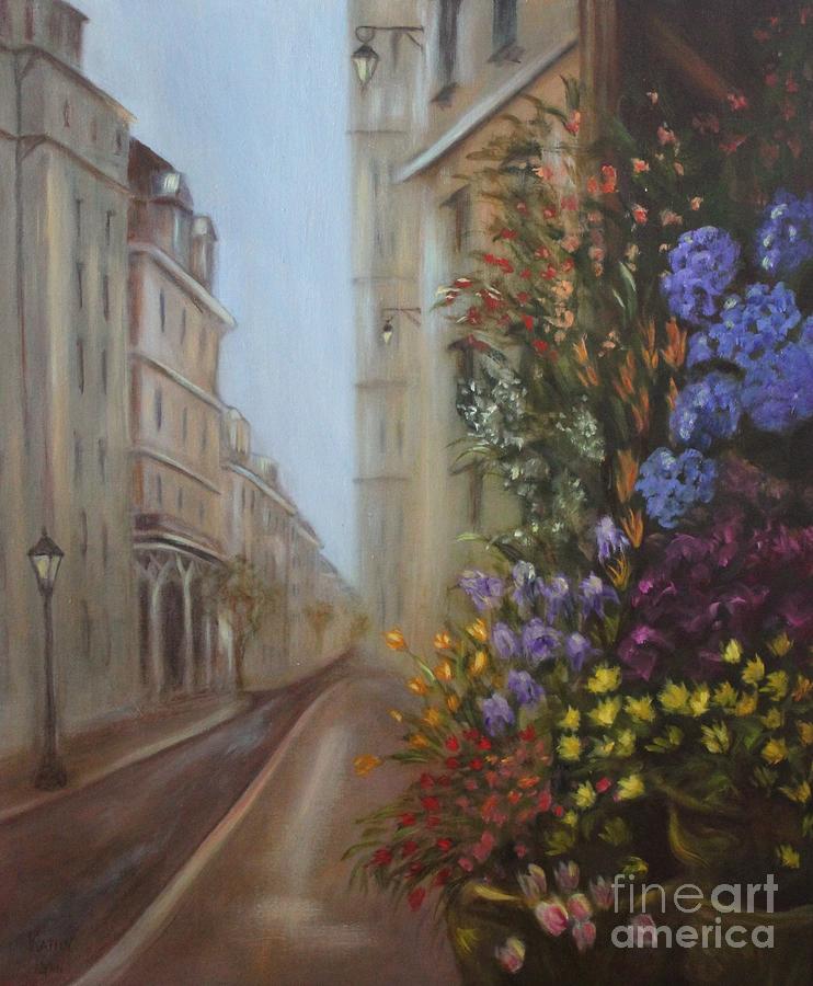 Rue de Fleur Painting by Kathy Lynn Goldbach