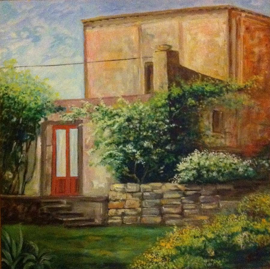 Landscape Painting - Rustico Siciliano  #2 by B Russo