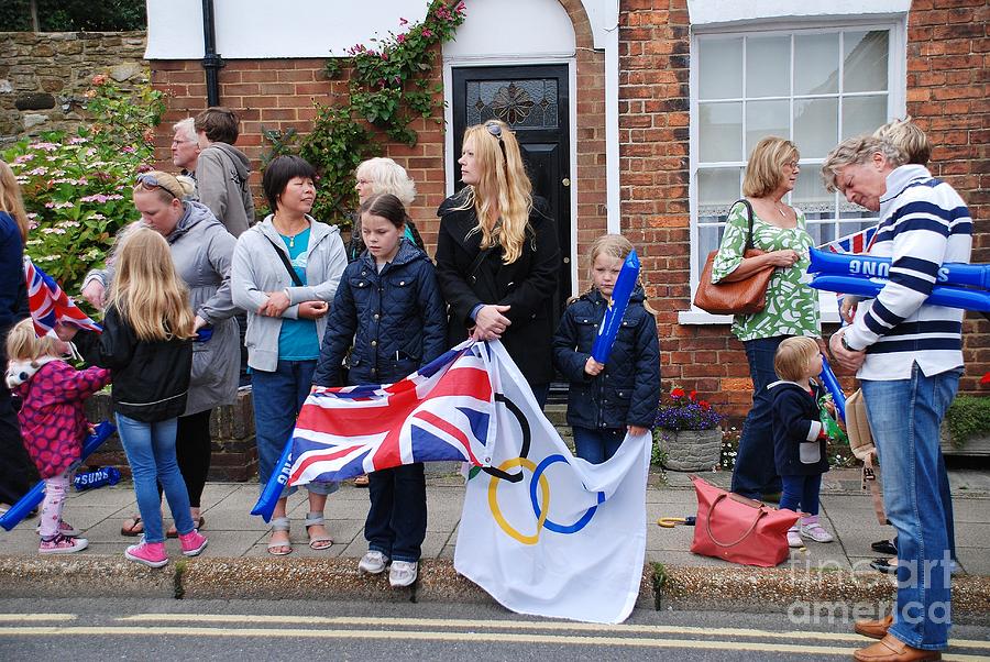 Rye Olympic torch relay #2 Photograph by David Fowler